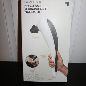 💥HPx3💥 Sharper Image deep tissue rechargeable massager new in the box 6 heads